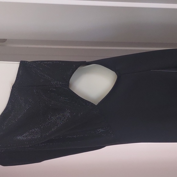 Jump Apparel Black Halter Cutout Midi Dress - Size 5/6 - Picture 8 of 11